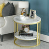 Coffee Table Marble Side Table MDF End Table Bedside Unit Lamp Telephone Stand