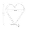 Heart Shaped Wedding Stand Backdrop Arch Frame Flowers Balloons Base Party Decor