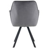 360° Swivel Accent Chair Velvet Upholstered Armchair Dining Chairs Desk Chair NS