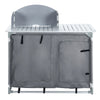 Folding Camping Table Outdoor Storages Windshield Cook Station BBQ Kitchen Table