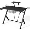 Gaming Computer Desk Ergonomic Racing Table Workstation W/Adjustable PC Support