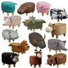 Animal Footstools Ottomans Faux Leather Padded Cushion Stool Pouffe Stool Kids