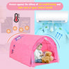 Kids Bed Tunnel Tent Portable Pop Up Playhouse with Double Mesh Curtain and Bag