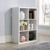 Chunky Storage Cube 6 Shelf Bookcase Wooden Display Unit Organiser White