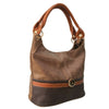 Womens Large Slouch Shoulder Bag Contrast Detail Large Tote Ladies Handbag