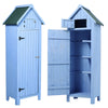 Outdoor Garden Beach Hut Style Tool Room Sentry Box Storage Garden Shed House