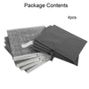 4Pcs Non-woven Fabric Square Canvas Foldable Storage Cubes Box Collapsible Grey