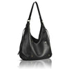 Threaded Side Tassel Slouch Bag Large Tote Ladies Womens Shoulder Handbag