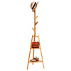 Bamboo Coat Stand Clothes Storage Shelves Hats Freestanding Hallway Bedroom