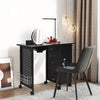Manicure Nail Table Nail Technician Desk with Electric Downdraft Vent and Lamp