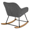 Rocking Chair w/Wood Curved Legs Padded Seat Rocking Rocker Lounge Leisure Chair