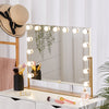 15pcs Light Rotating Makeup Mirror Dressing Mirrors 3 Mode Light Touch Control