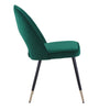 2/4 X Dining Chairs Velvet Set Padded Seat Metal Leg Kitchen Chair Home Office