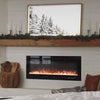 70 Inch Electric Wall Mounted LED Fireplace 9 Color Wall Inset Into Fire Heater