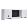 Modern 178cm TV Stand Unit Cabinet w/ Electric Fireplace & 12 Colour LED Light