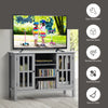 Wood TV Stand Entertainment Center Media Console Table w/2 Doors & 3 Shelves