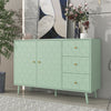 Modern Sideboard Buffet Storage Cabinet Cupboard w/ Drawers for Living Room Mint