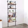 Industrial 5 Tier Wall Ladder Bookshelf Shelf Display Storage Plant Flower Stand