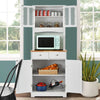 Kitchen Pantry Cabinet Freestanding Buffet Cupboard W/ Adjustable Shelf & Drawer