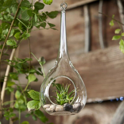6-36PC Glass Teardrop Shaped Tea light Candle Holders Bauble Wedding Centerpiece