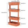 XL Wooden 4-Tier Raised Garden Bed Elevated Plant Stand Base Side Corner Shelf