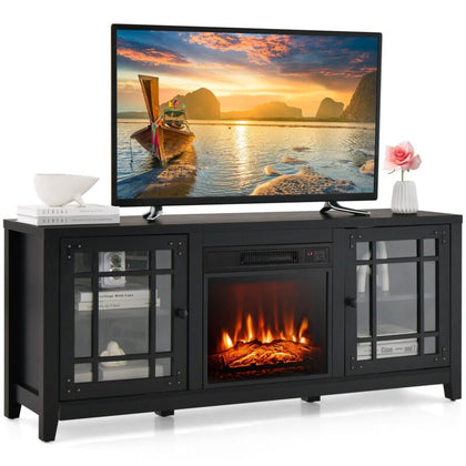 Fireplace TV Stand for TVs up to 65 Inches With 2000W Electric Fireplace Insert