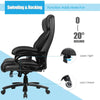 Swivel Massage Office Chair PU Leather Adjustable Computer Gaming Chair