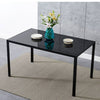 Glass Dining Table and 2 / 4 Grey Chairs Optional Lounge Office Home Furniture