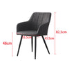 2 Pcs Dining Chairs Armchair PU / Velvet Kitchen Dining Room Restaurant Office