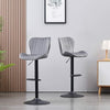 2x Bar Stools Breakfast Comfortable Swivel Gas Lift Kitchen Stool Leather Chairs