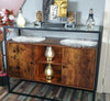 Vintage Industrial Cupboard Hallway Slim Console Table Cabinet Unit Sideboard