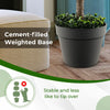 75CM Artificial Boxwood Topiary Tree Fake Triple Square Shaped Boxwood Plant