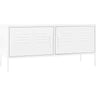 Industrial TV Cabinet Steel White Media Unit Stand Cupboard Console Sideboard