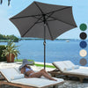 2/2.5/2.7/3M Patio Parasol Sunshade Garden Umbrella Outdoor Canopy Tilt Crank