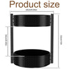 Organizer 2 Tier 360° Turntable Spice Rack Spinning Cosmetic Makeup ·
