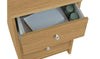 Malibu 3 Drawer Bedside Table - Oak Effect