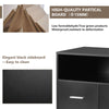 Sideboard Modern Storage Cabinet Cupboard Buffet TV Stand Unit 2 Drawers Black