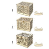 Wedding Card Box DIY Gifts Wooden Money Box with Lock Decoration Party Supplies