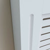 Radiator Cover Adjustable White Painted MDF Wood Heating Cover Home Decor