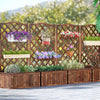 Raised Garden Bed with Trellis Planter Box Privacy Fence for Ivy Climbing Plants