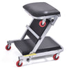 Foldable Under Car Creeper 2 In 1 Mechanic Trolley Stool Garage Work W/ Headrest