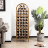 45 Bottle Wrought Wine Rack Jail Freestanding Wine Rack Antique Wine Bottle Hold