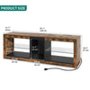 LED TV Stand Cabinet with Shelves Storage Unit Modern Entertainment RGB Lights