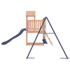 Playhouse with Slide Swings Solid Wood E1N3