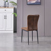 New Set of 4/6 Dining Chairs Padded Seat High back Metal Legs Home Furniture