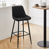 2X Modern Bar Stools Velvet Breakfast Stool Kitchen Pub Chair Metal Leg