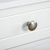 Bathroom Floor Storage Cabinet w/ 2 Drawers Door Cupboard White