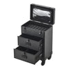 Large Beauty Makeup Hairdressing Cosmetic Storage Case Box Trolley Vanity Drawer