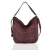 Laser Cut Slouch Bag Womens Shoulder Handbag Slouch Ladies Large Tote