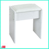 Large Dressing Table Stool Set with LED Lighted Mirror Vanity Makeup Desk White